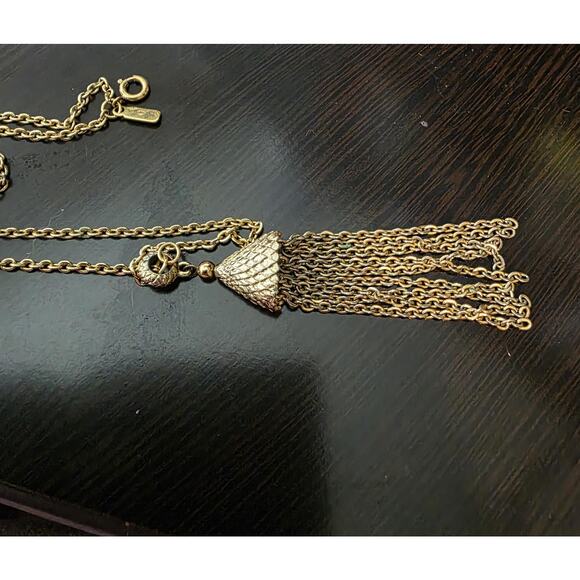Vintage Monet Gold Tone Necklace | 30" Long Classic Chain - Picture 1 of 6